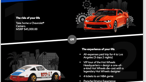Mobil 1 'Legends Tour' Web Page